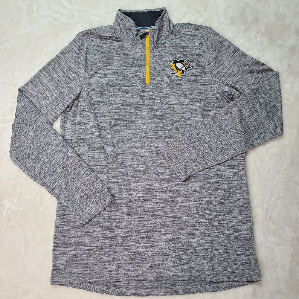 Pittsburgh Penguins 1/4 Zip Pullover NHL Youth XL Lightweight Long Sleeve Shirt